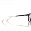 Lunettes de vue carrées en corne