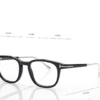 Lunettes de vue carrées en corne