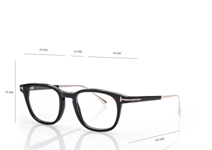 Lunettes de vue carrées en corne