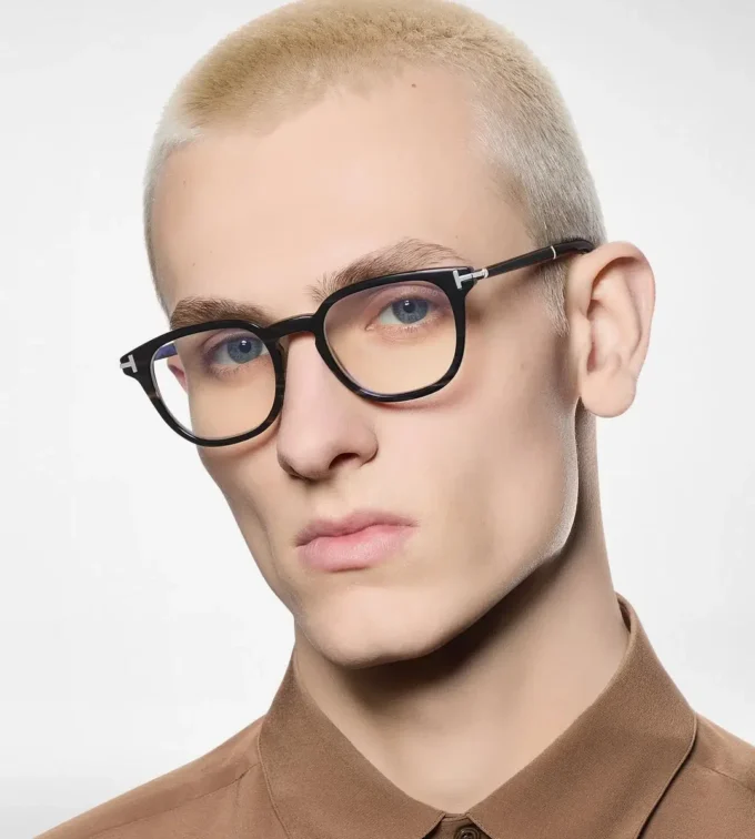 Lunettes de vue Horn Square Blue Block Lunettes de vue Horn Square Blue Block