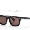 Lunettes de vue Icon Blue Block Square avec clip solaire