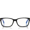 Lunettes de vue rectangulaires classiques Blue Block