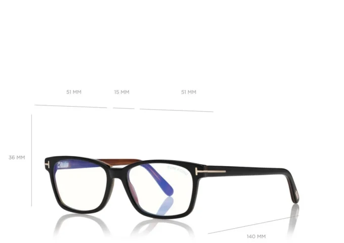 Lunettes de vue rectangulaires classiques Blue Block