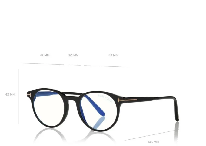 Lunettes de vue rondes Blue Block