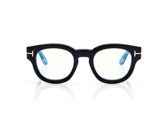 Lunettes de vue rondes Icon Blue Block