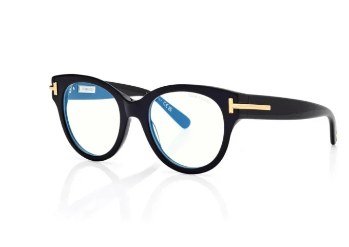 Lunettes de vue rondes Icon Blue Block