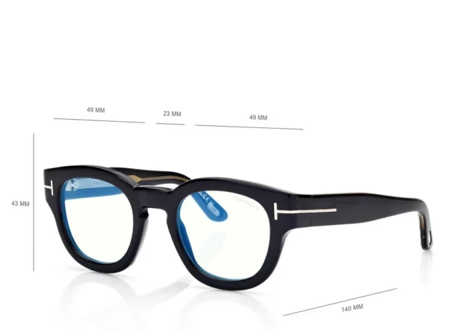 Lunettes de vue rondes Icon Blue Block