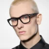 Lunettes Icon Blue Block Square