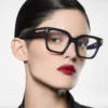 Lunettes Icon Blue Block Square