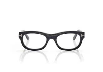 Lunettes rectangulaires en corne