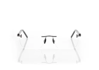 Lunettes rectangulaires en corne et titane