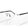 Lunettes rectangulaires en corne et titane Lunettes rectangulaires en corne et titane