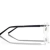 Lunettes rectangulaires en corne et titane Lunettes rectangulaires en corne et titane