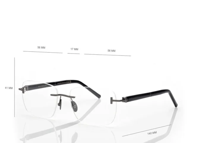 Lunettes rectangulaires en corne et titane Lunettes rectangulaires en corne et titane
