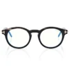 Lunettes rondes Horn Blue Block Opticals