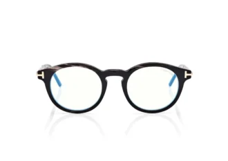 Lunettes rondes Horn Blue Block Opticals