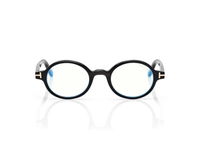 Lunettes rondes Horn Blue Block Opticals