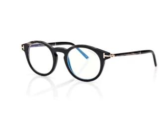Lunettes rondes Horn Blue Block Opticals