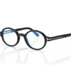 Lunettes rondes Horn Blue Block Opticals