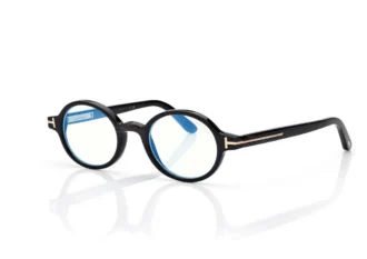 Lunettes rondes Horn Blue Block Opticals