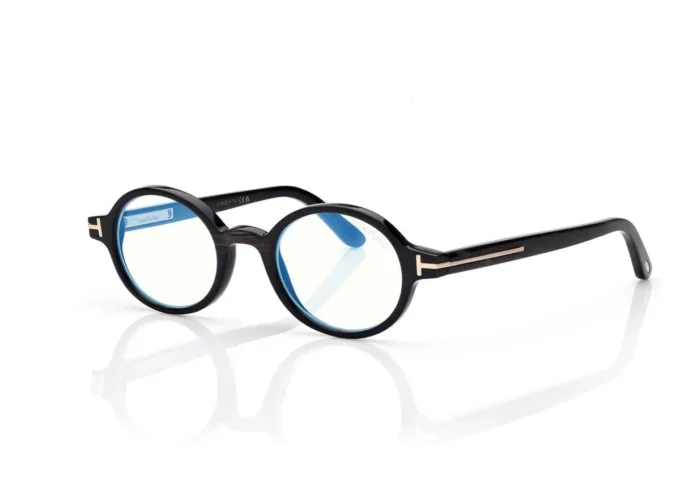 Lunettes rondes Horn Blue Block Opticals