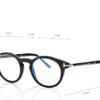 Lunettes rondes Horn Blue Block Opticals