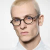 Lunettes rondes Horn Blue Block Opticals