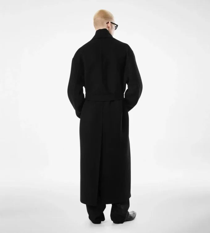 Manteau châle double fendable en laine et cachemire Manteau châle double fendable en laine et cachemire
