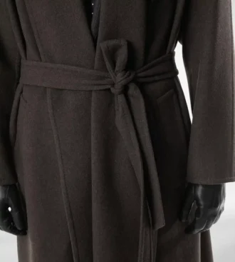 Manteau châle en cachemire double face