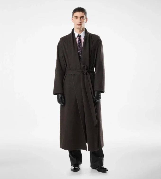 Manteau châle en cachemire double face Manteau châle en cachemire double face
