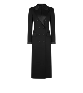 Manteau de soirée croisé