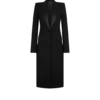 Manteau de soirée double face en laine légère à simple boutonnage Manteau de soirée double face en laine légère à simple boutonnage