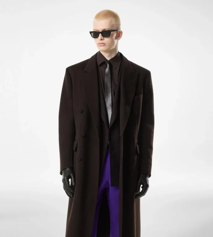 Manteau double fendable en cachemire Manteau double fendable en cachemire