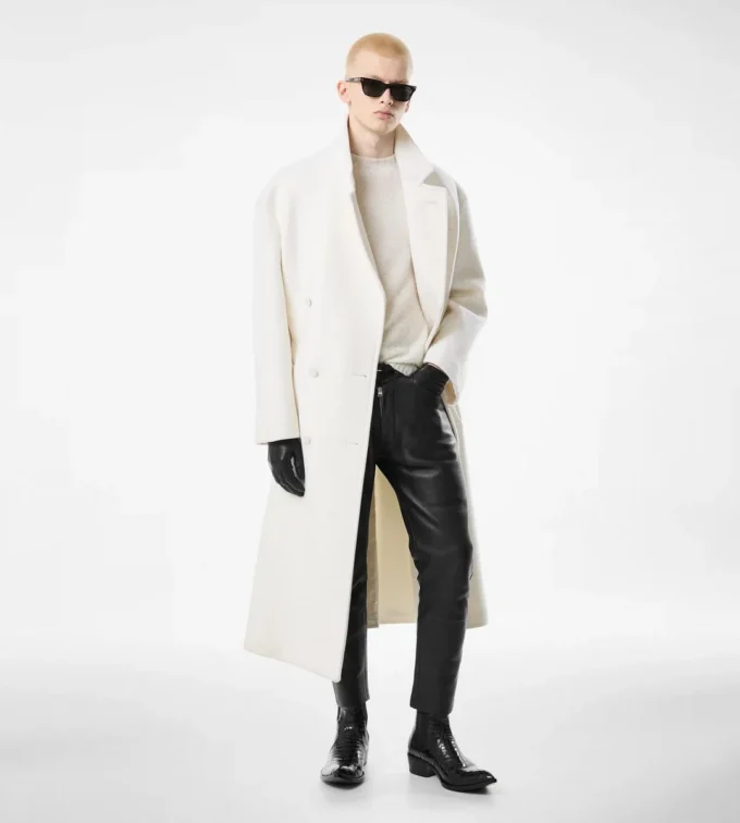 Manteau en cachemire double fendable Manteau en cachemire double fendable