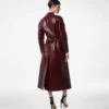 Manteau motard en cuir imprimé et duchesse délavée Manteau motard en cuir imprimé et duchesse délavée