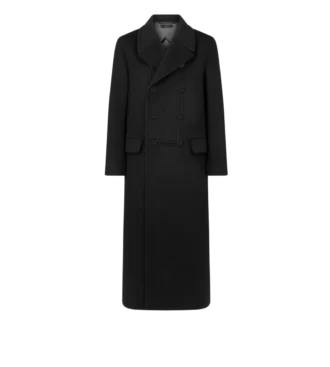Manteau officier en cachemire