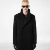 Manteau officier en cachemire Manteau officier en cachemire