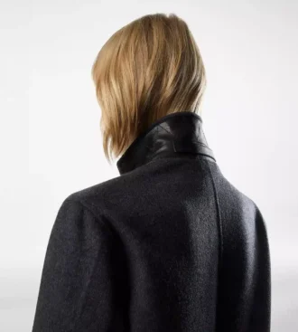 Manteau à simple boutonnage