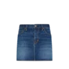 Mini-jupe en denim délavé Mini-jupe en denim délavé