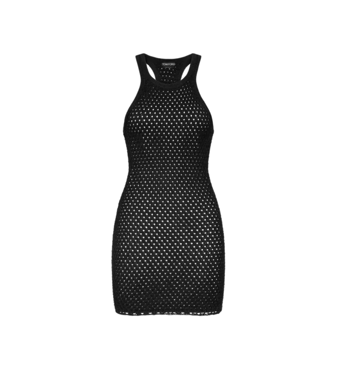 Mini-robe de cocktail à dos nageur