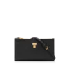 Mini sac à bandoulière en cuir grainé naturel avec cadenas
