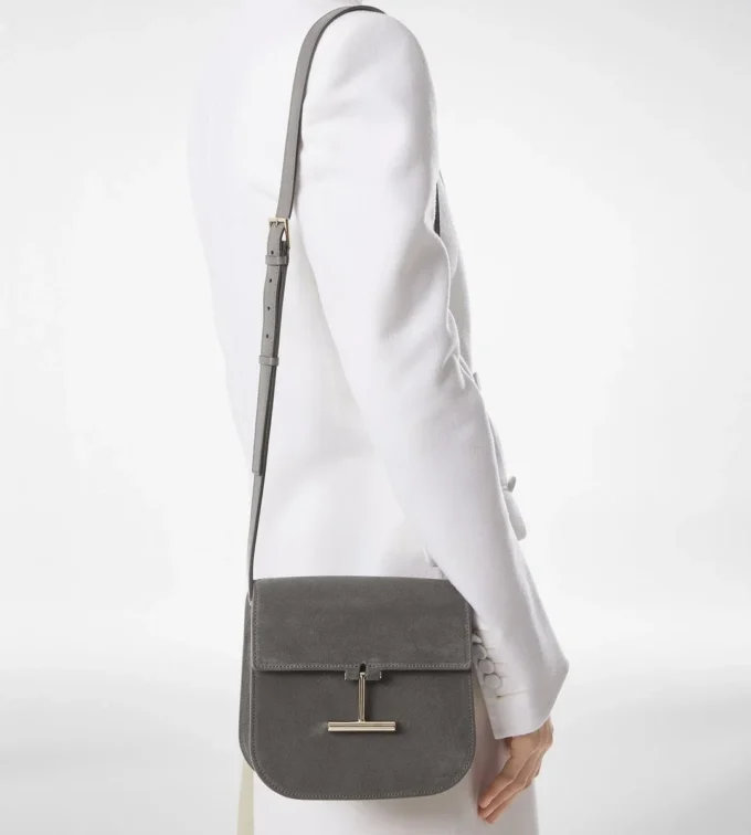Mini sac à bandoulière Tara en cuir suédé