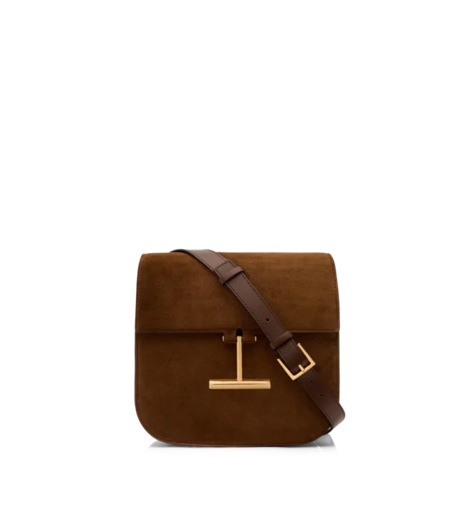 Mini sac à bandoulière Tara en daim et cuir