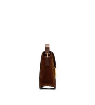Mini sac à bandoulière Tara en daim et cuir