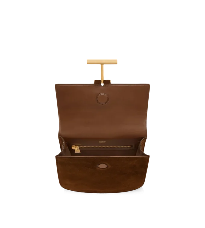 Mini sac à bandoulière Tara en daim et cuir
