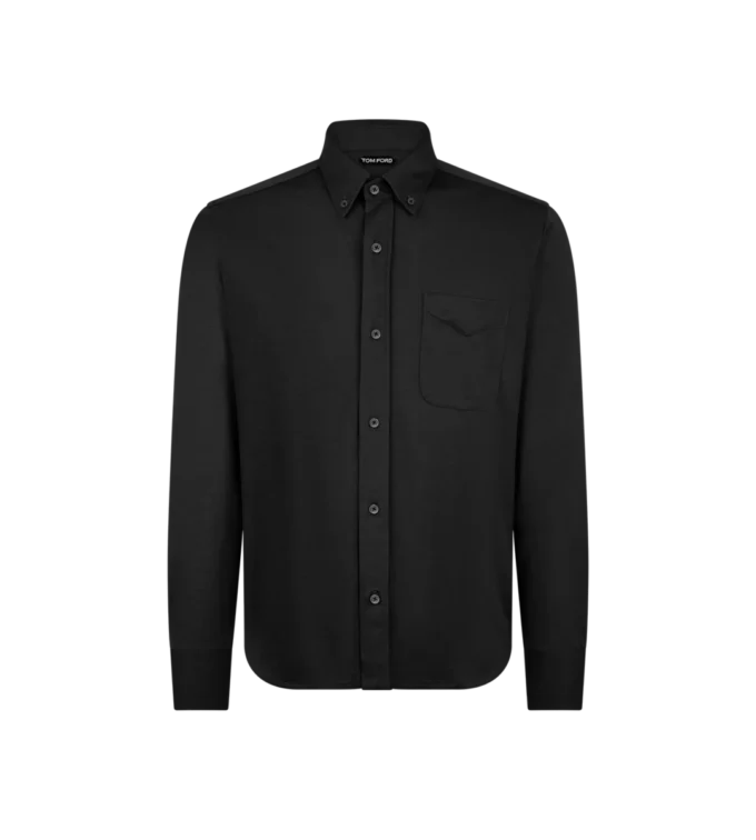 Mélange soie-coton Boutonné