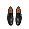 Mocassins à boucle et bande torsadée Gigi en cuir grainé souple Mocassins à boucle et bande torsadée Gigi en cuir grainé souple