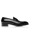 Mocassins Elkan à bande torsadée en cuir bruni