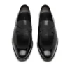 Mocassins Elkan à bande torsadée en cuir bruni