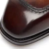 Mocassins Elkan à bande torsadée en cuir bruni